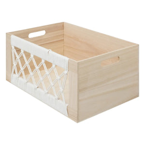 Set de 3 cutii australiene din macrame, MDF