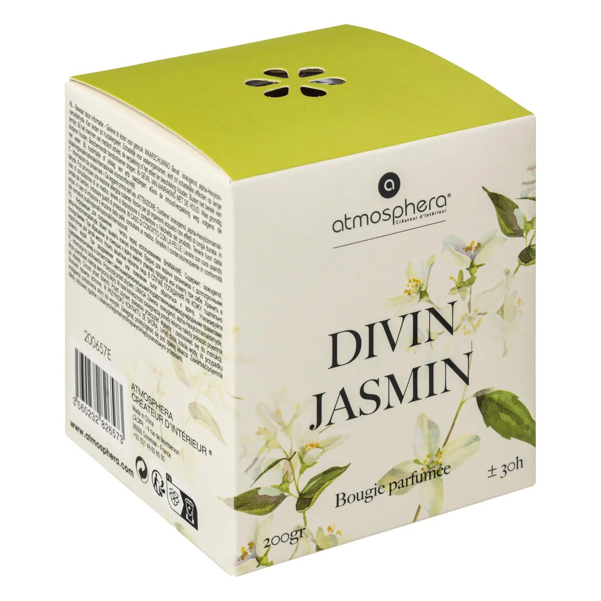 Lumânare parfumată Atmosphera Oudy, Sticlă, 200 g