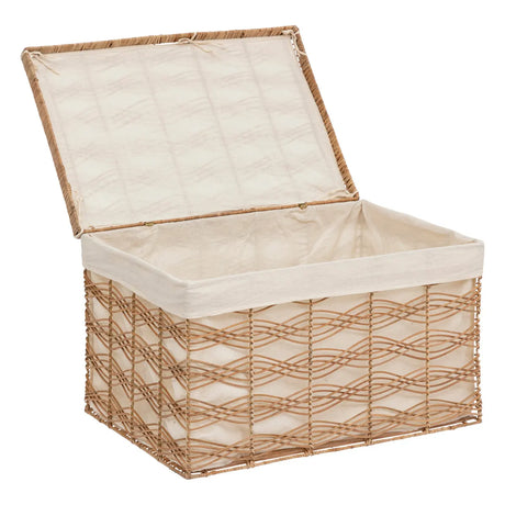 Set de cutii de depozitare Atmosphera Rosy, Rattan, 3 buc.