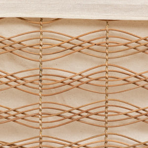 Set de cutii de depozitare Atmosphera Rosy, Rattan, 3 buc.