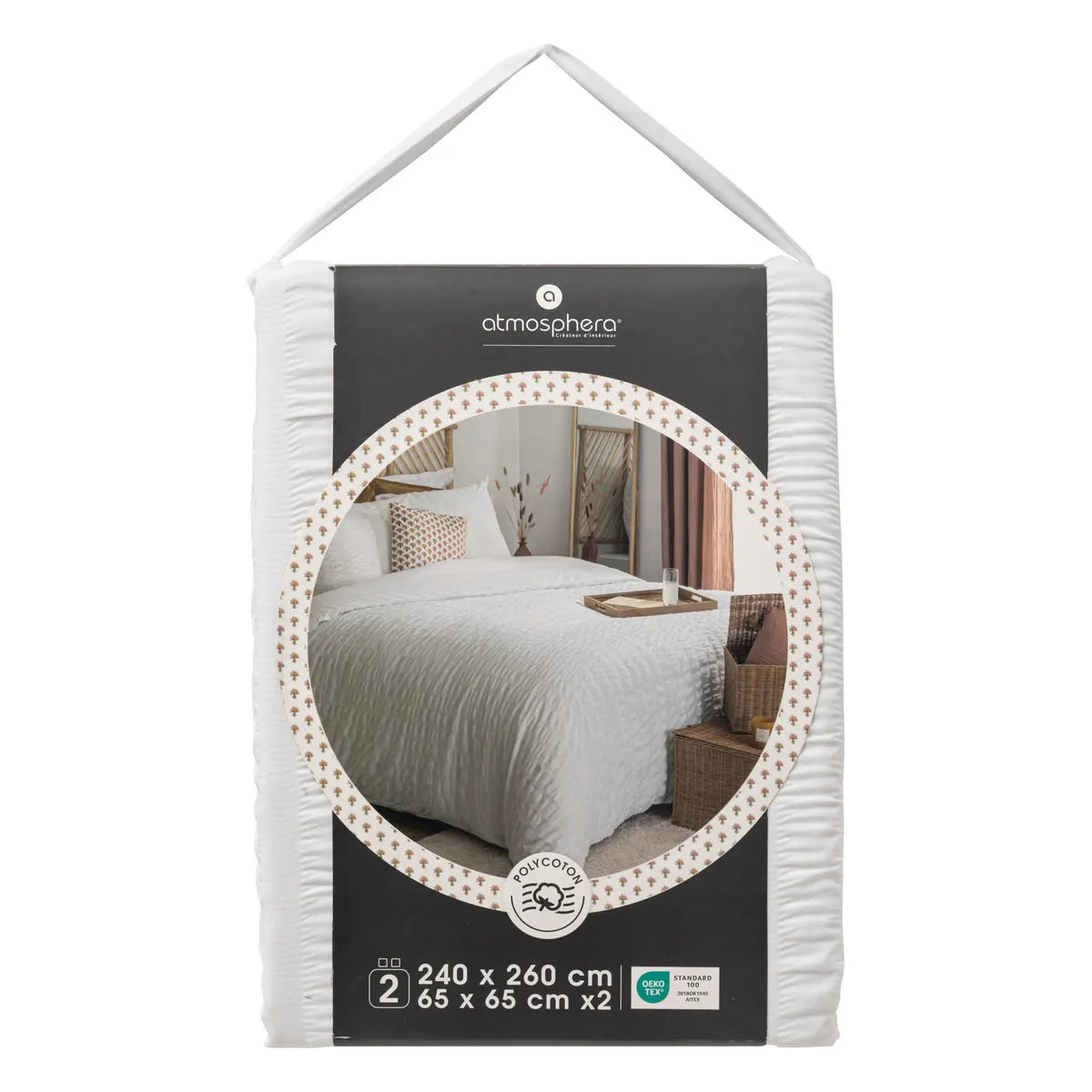 Lenjerie de pat Atmosphera Seersuck, 260x240 cm