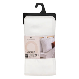 Cearșaf cu elastic Atmosphera Isadora, satinat, 160x200 cm, alb