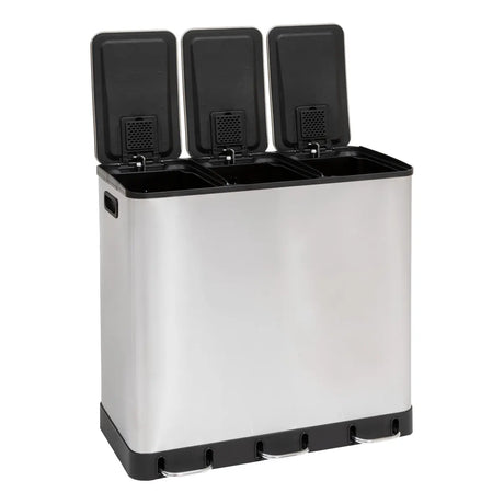 Coș de reciclare 5five Ariane, Inox, 3x18 l
