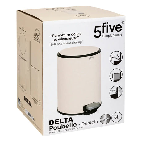 Coș 5five Delta, Metal, 6 L