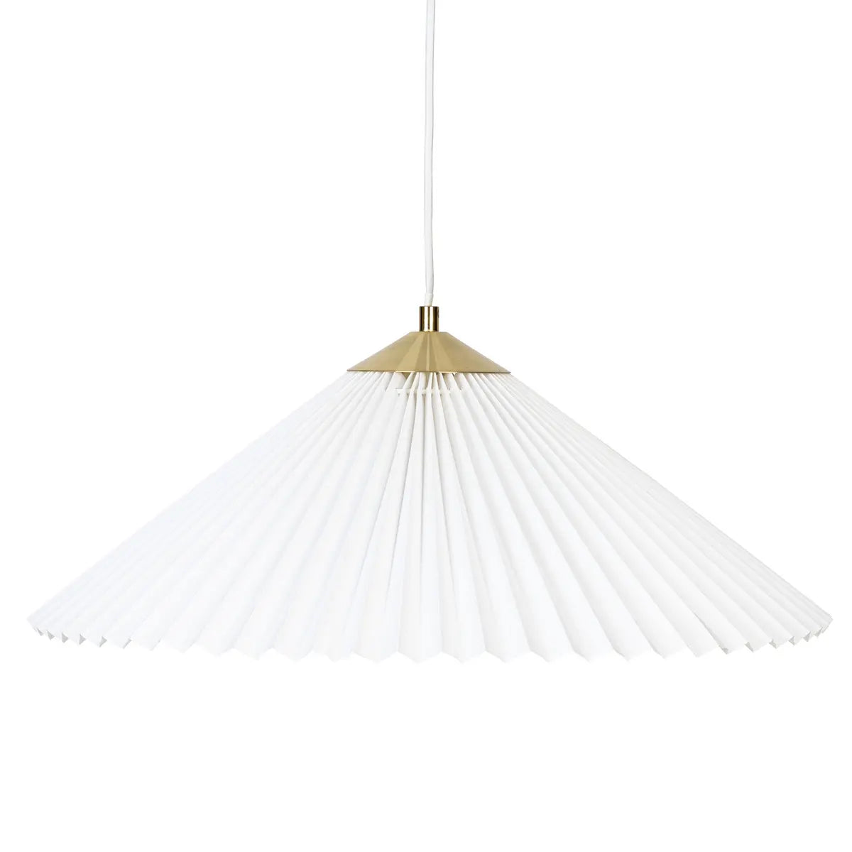 Lampă suspendată Atmosphera Jil, 49 cm, albă