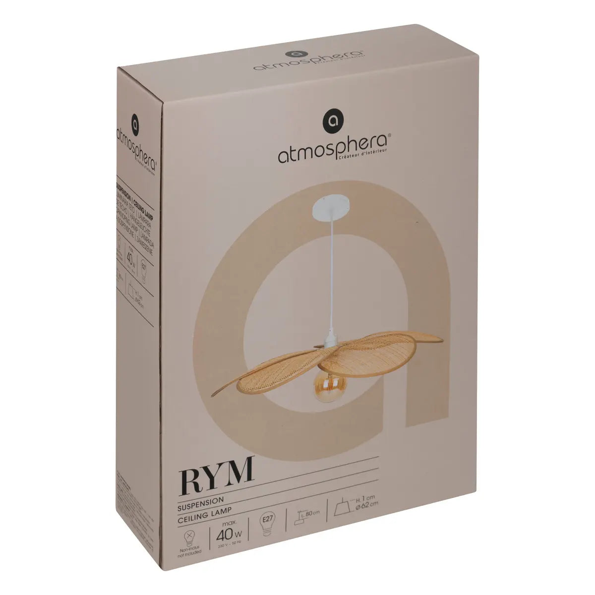 Pandantiv Atmosphere Petale, 62 cm, ratan