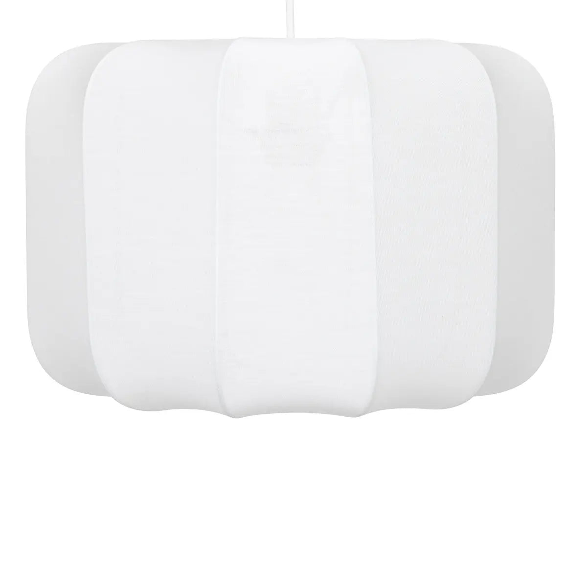 Lampă suspendată Atmosphera Tobie, 37 cm, bumbac alb