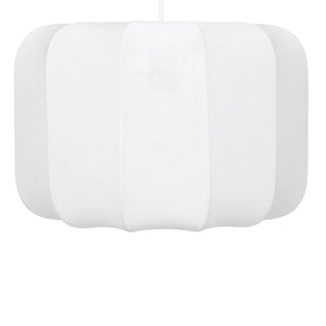 Lampă suspendată Atmosphera Tobie, 37 cm, bumbac alb