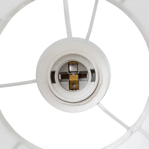 Lampă suspendată Atmosphera Tobie, 25 cm, bumbac alb