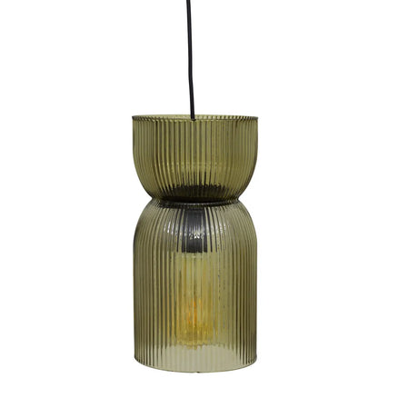 Lampă suspendată Atmosphera Ancel, 14 cm, sticlă, verde