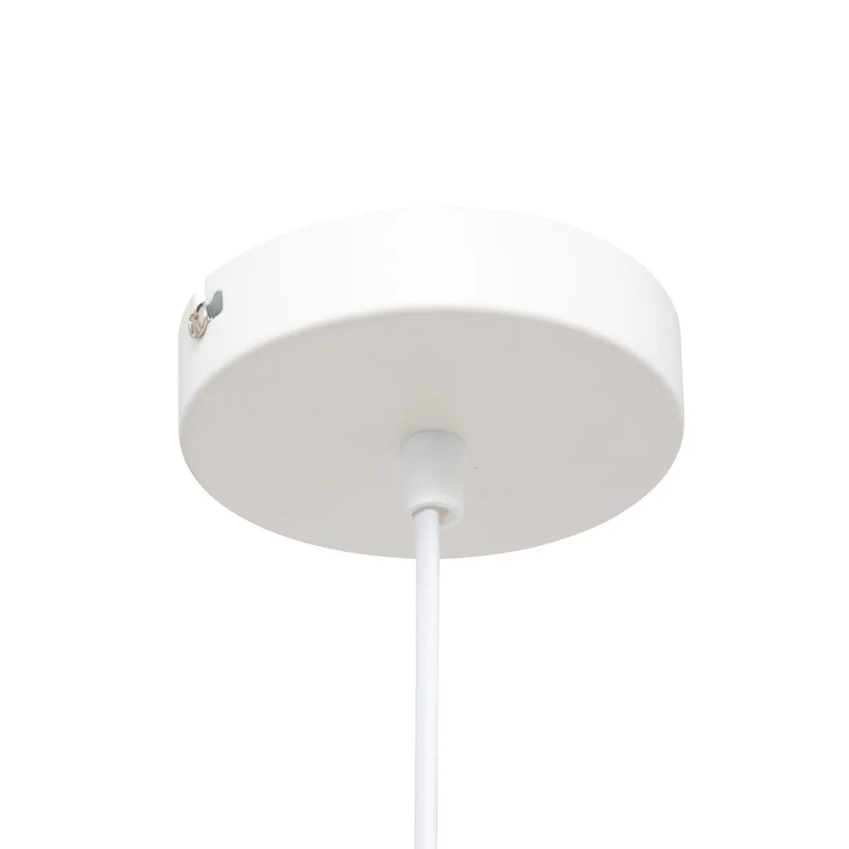 Lampă suspendată Atmosphera Travis, 25 cm, Sticlă, Alb