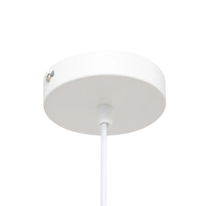 Lampă suspendată Atmosphera Travis, 25 cm, Sticlă, Alb