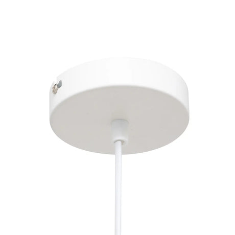 Lampă suspendată Atmosphera Travis, 25 cm, Sticlă, Alb