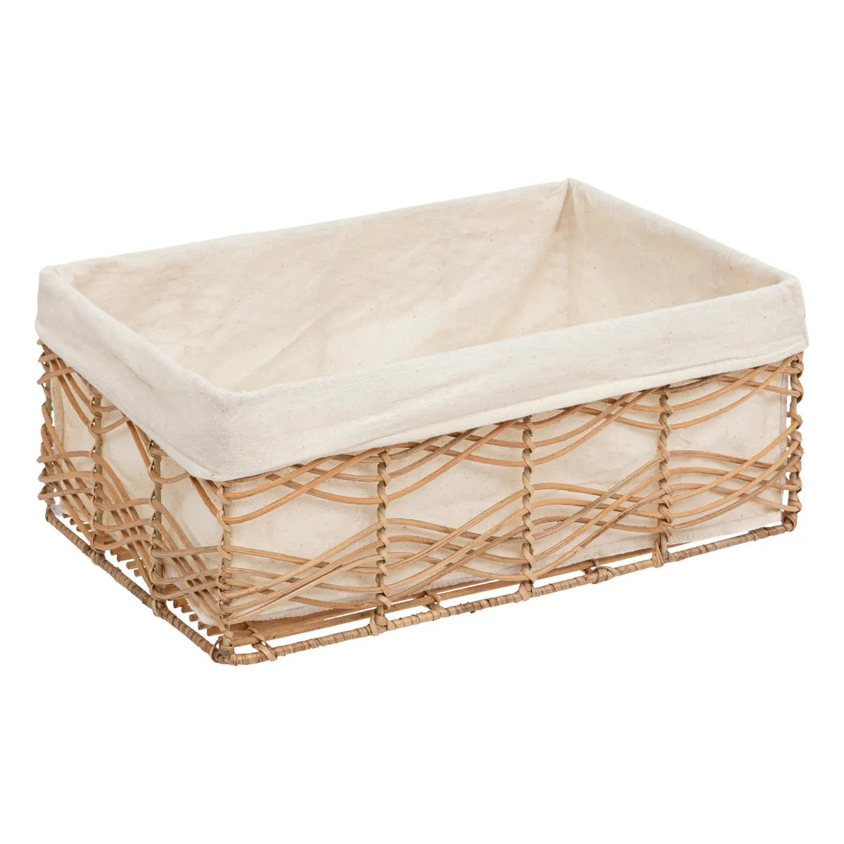 Set de coșuri de depozitare Atmosphera Rosy, L. 33/37/43/48 cm, Rattan