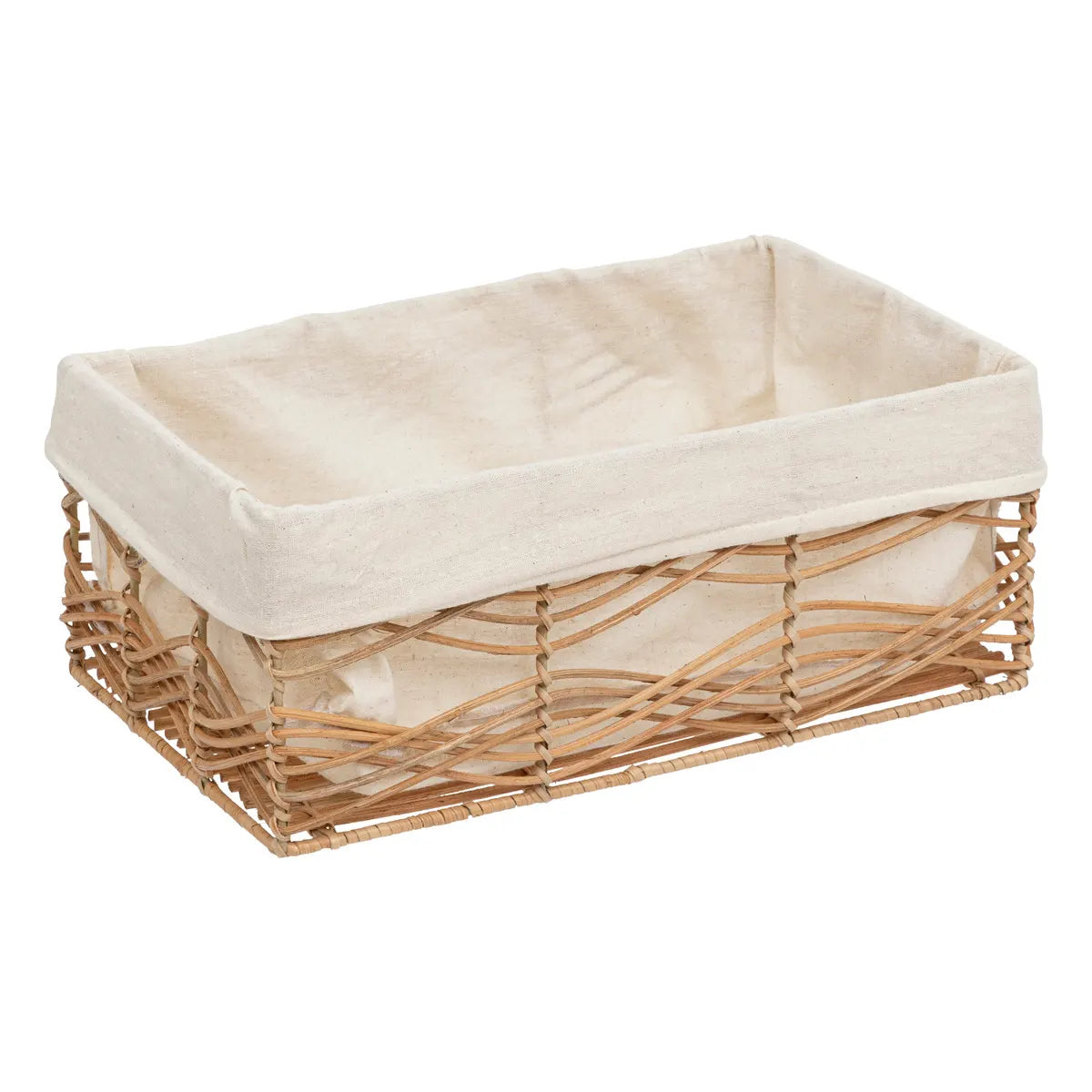 Set de coșuri de depozitare Atmosphera Rosy, L. 33/37/43/48 cm, Rattan