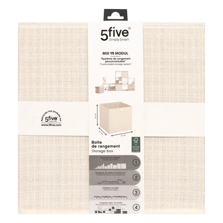 Cutie de depozitare 5five Mix &amp; Modul, Tweed, 31x31 cm