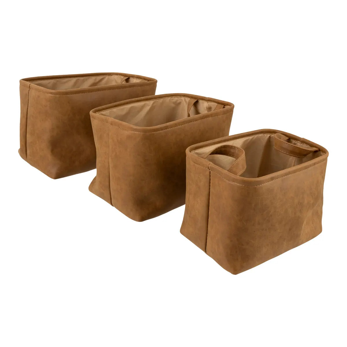 Set coșuri pliabile Atmosphera Romeo, 30/34/38 cm, 3 buc.