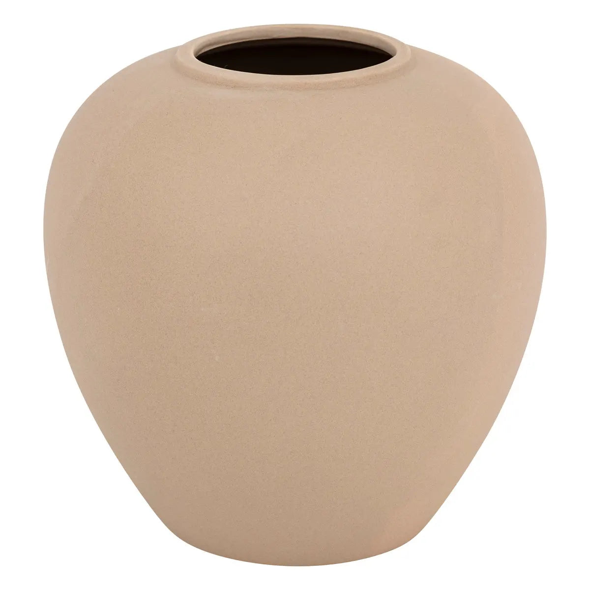 Vază Atmosphere Rily, ceramică, neagră, 18 cm