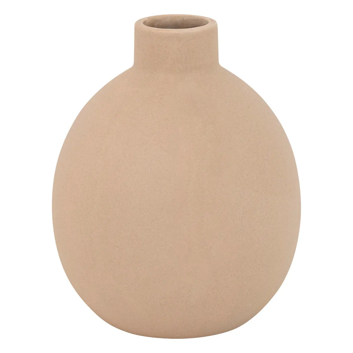 Vază Atmosphere Rily, ceramică, culoare nudă, 18 cm