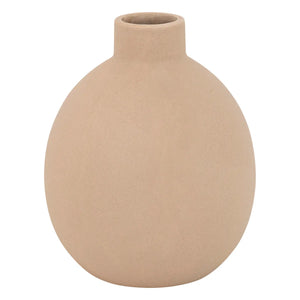 Vază Atmosphere Rily, ceramică, culoare nudă, 18 cm