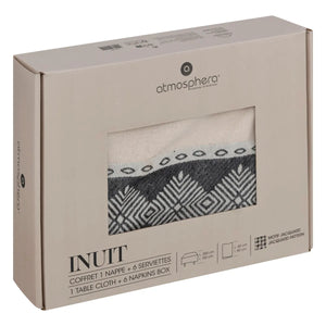 Față de masă 150x250 cm și șervețele 6 buc Atmosphera, Ivory