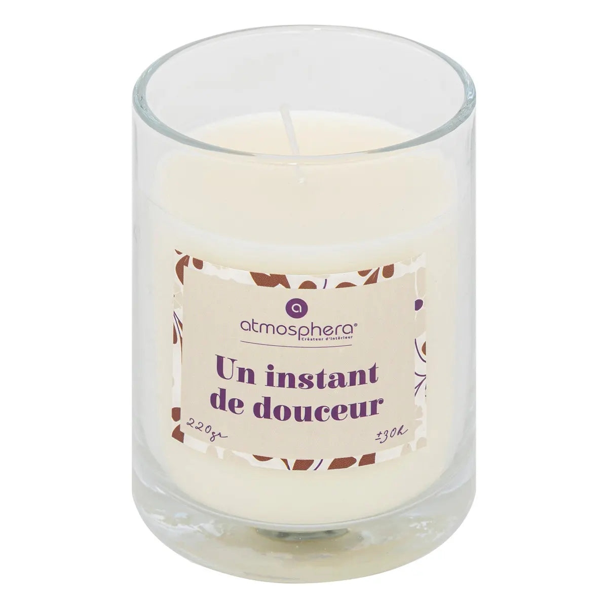 Lumânare parfumată Atmosphera Mily, Sticlă, 220 g