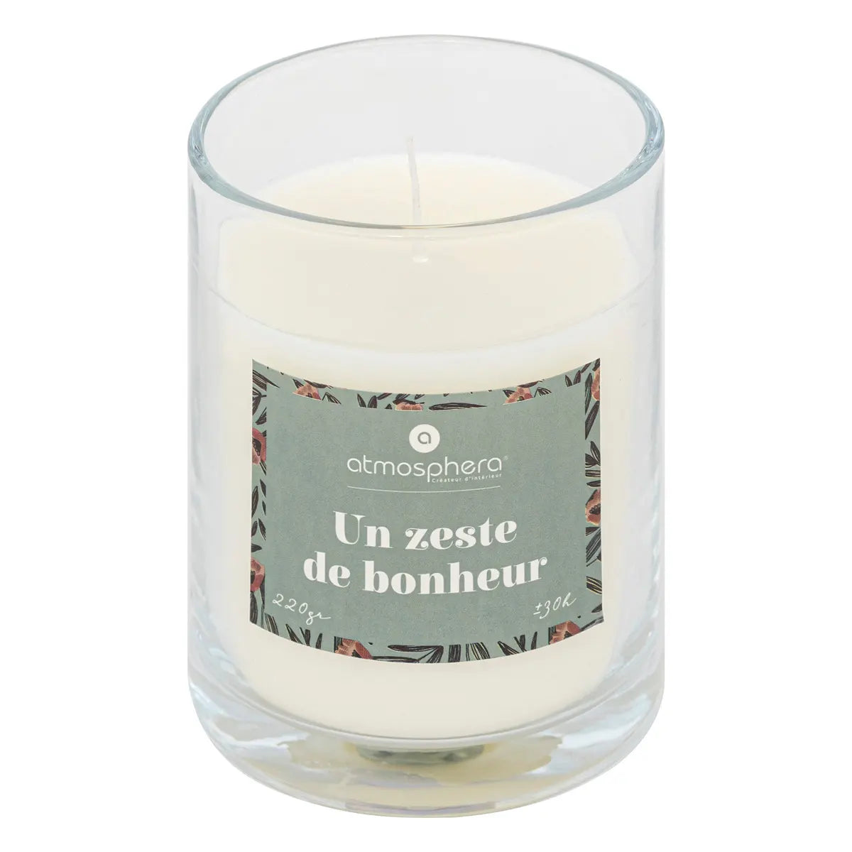 Lumânare parfumată Atmosphera Mily, Sticlă, 220 g