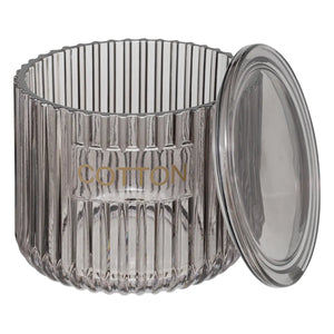 Recipient din sticlă și bumbac 5five, gri