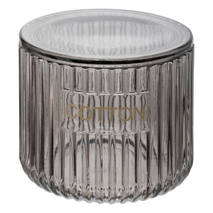 Recipient din sticlă și bumbac 5five, gri