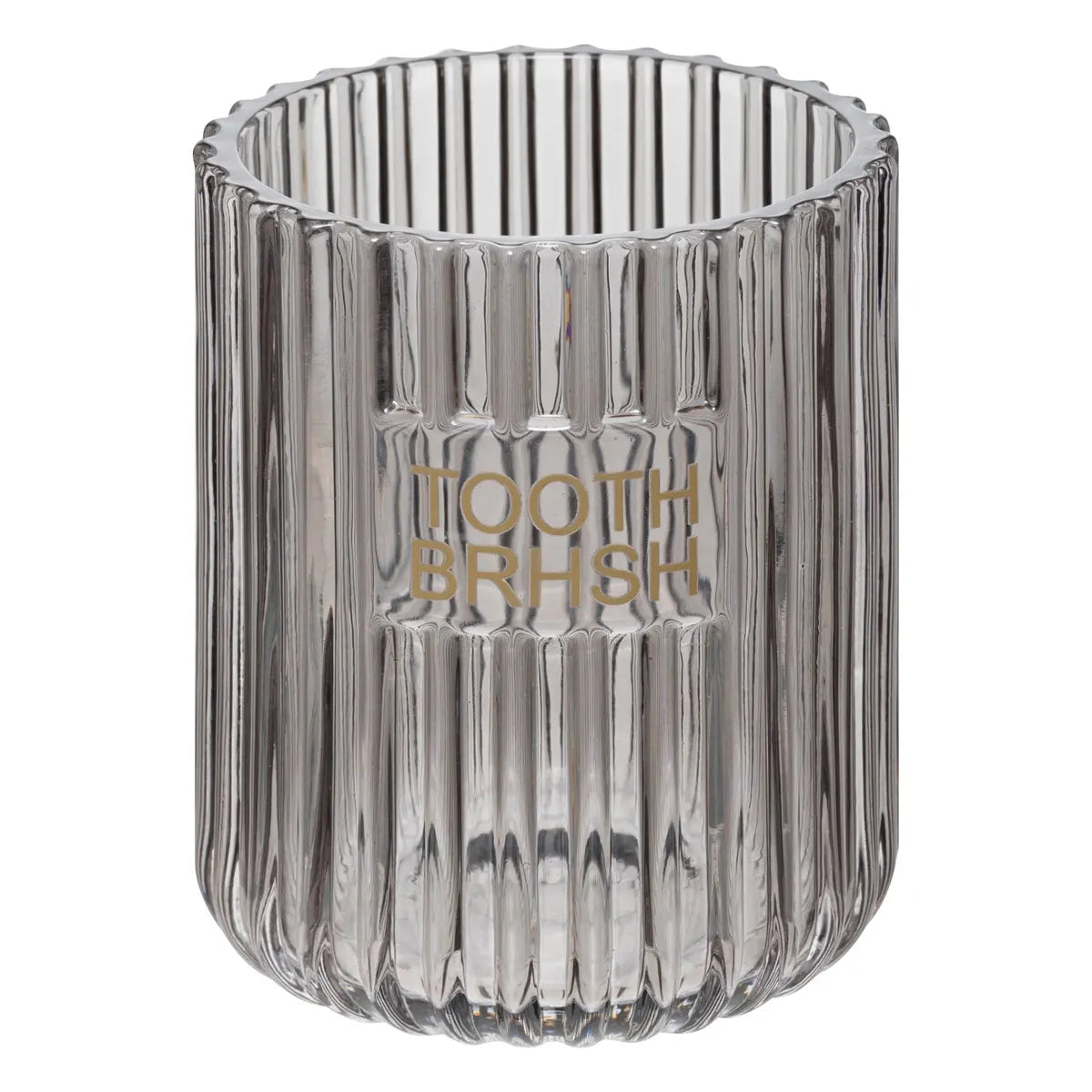 Suport de periuță de dinți din sticlă 5five, gri