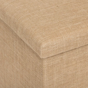 Puf dublu pliabil 5five Mix &amp; Modul, material textil cu efect de iută