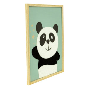 Pictură pentru copii cu panda Andy, 30x40cm, Boucle