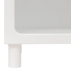 Comodă pentru copii Atmosphera Tara, 3 compartimente, MDF, Alb