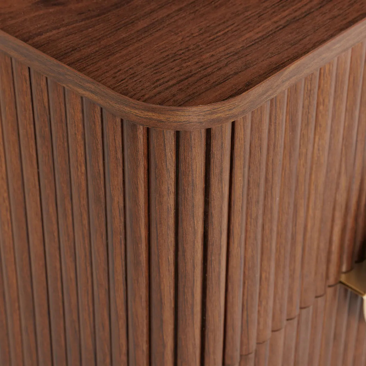 Noptieră Atmosphera Wany, 2 sertare, MDF, Nuc, 45x40x50 cm