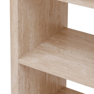 Masă de bar Atmosphere Anaya, MDF cu efect de travertin, 120x60 cm