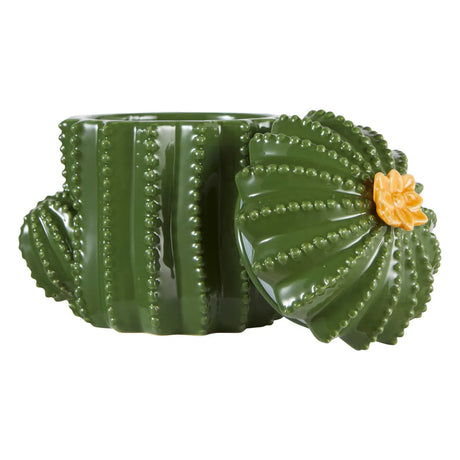 Cutie de depozitare Atmosphera Yucatan, 16xH15.5x11cm, Ceramică, Verde