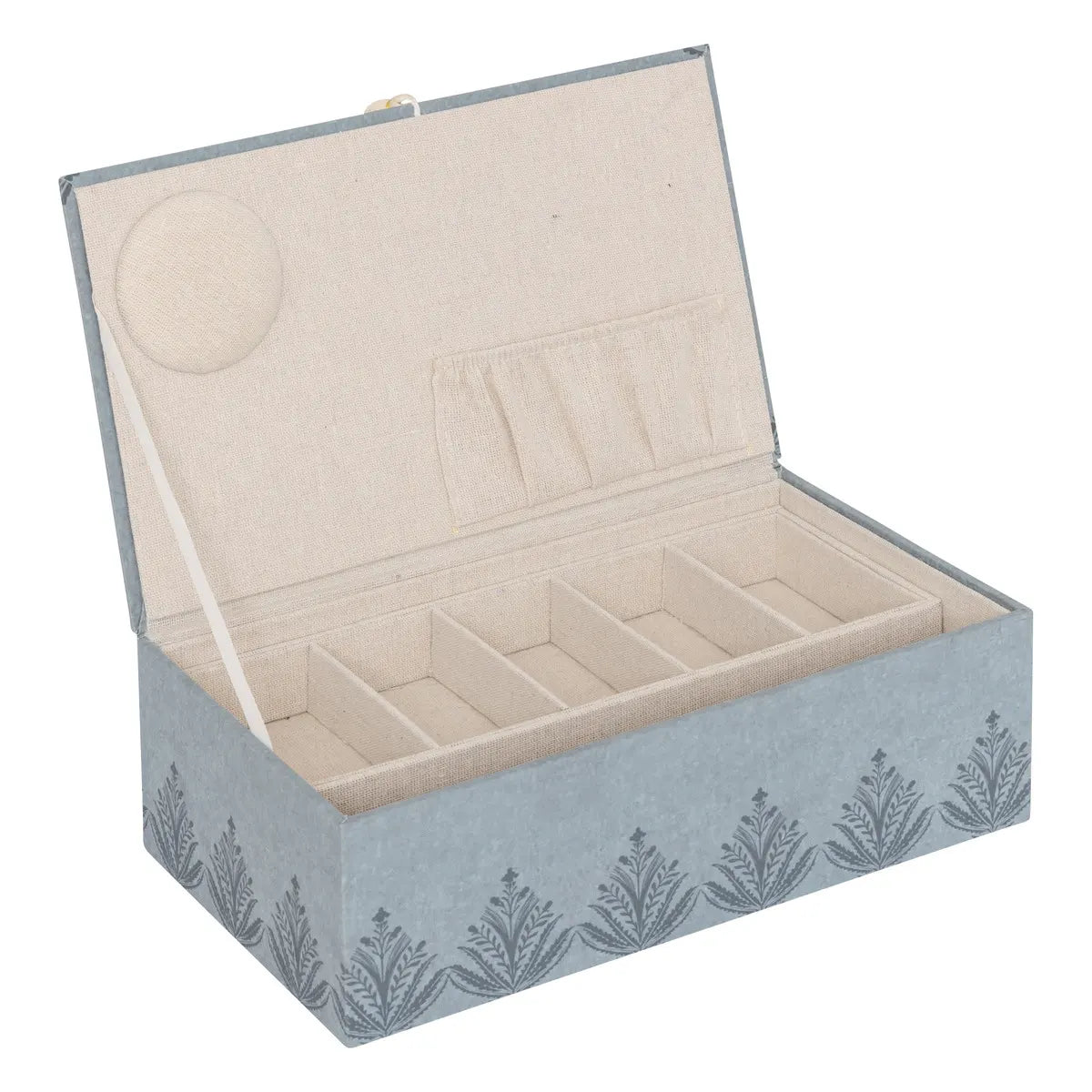 Cutie de depozitare Atmosphera Wild Romance, 30x18.5x10 cm, MDF, Albastră