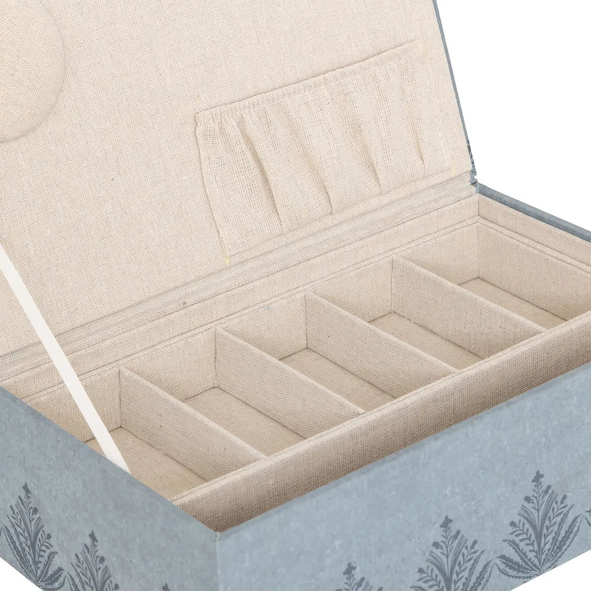 Cutie de depozitare Atmosphera Wild Romance, 30x18.5x10 cm, MDF, Albastră