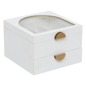 Cutie de depozitare pentru bijuterii Atmosphera Wild Romance, MDF, albă