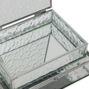 Set de cutii pentru depozitarea bijuteriilor Atmosphera Ania, 2 buc, sticlă