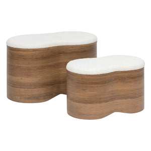 Set de bănci decorative de depozitare Atmosphera Loe, MDF