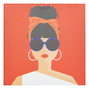 Pictură atmosferă Natty Pop, Imprimeu pe pânză 28x28 cm, Modele asortate