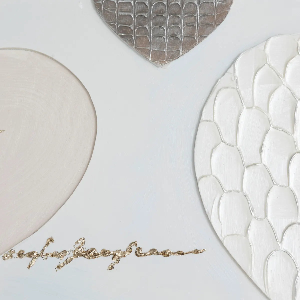 Decorațiune de perete Atmosphera 3D Jamie, Inimi 152x52 cm, Lemn