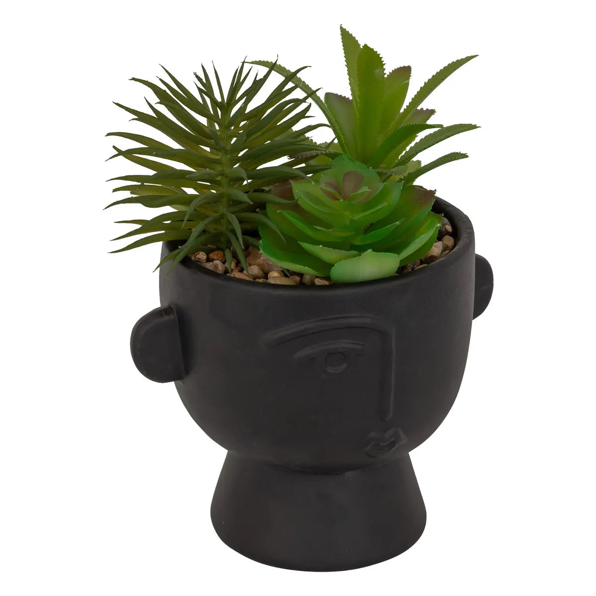 Plantă artificială Atmosphera Dusty Succulent, 22 cm, diverse specii