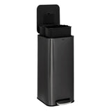 Coș 5five Delta Square, Metal, 30 L