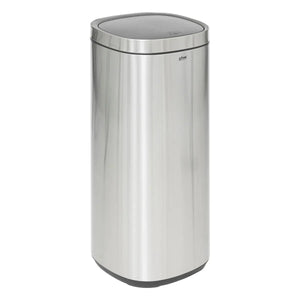 Coș de gunoi 5five, rotund, oțel inoxidabil, buton, 50 l