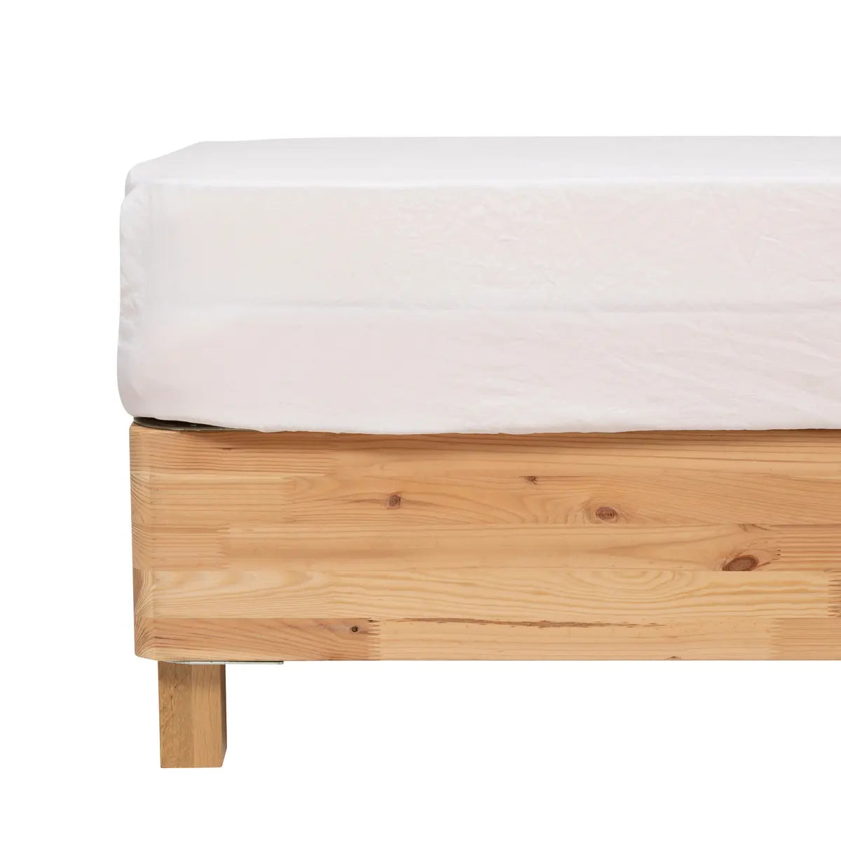 Cearșaf cu elastic Atmosphera Priscia, 140x190 cm, alb