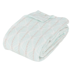 Pătură Atmosphera Wild Romance, Jacquard, 240x260 cm, Albastru deschis