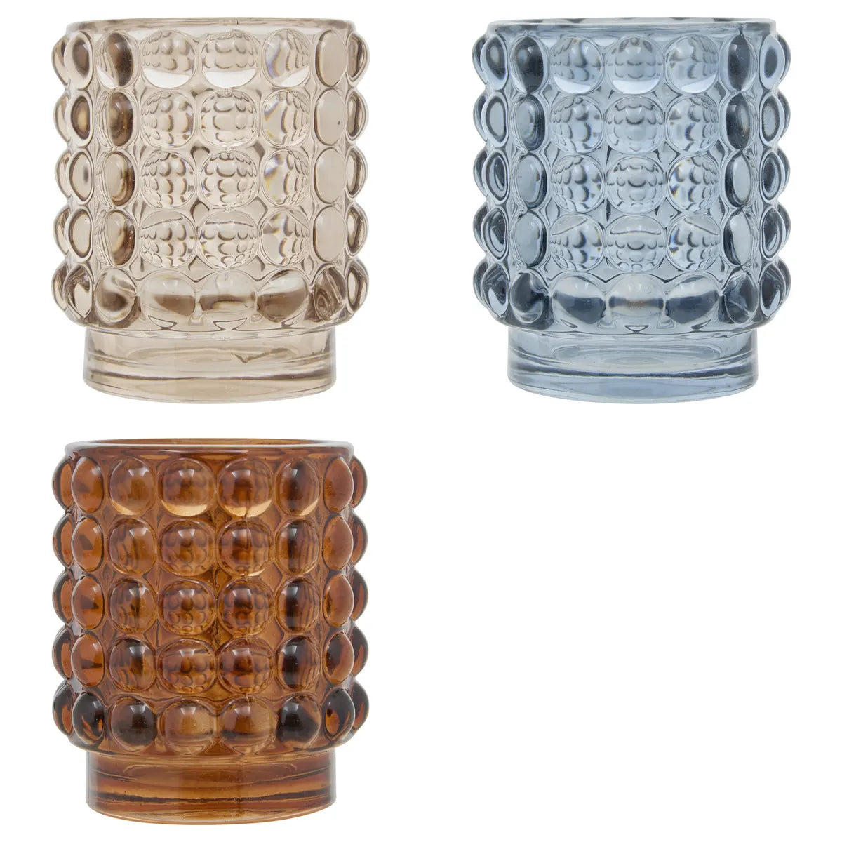 Sfeșnic Atmosphera Sky, Sticlă, Asortate, Ø7x8 cm