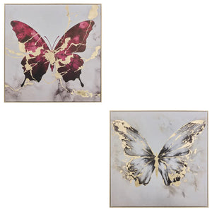 Pictură Atmosphera Hilo, Fluturi 60x60 cm, Modele asortate